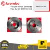 BREMBO SET-09993611(2) จานเบรก หน้า รุ่น UV COATED HONDA CITY JAZZ CIVIC